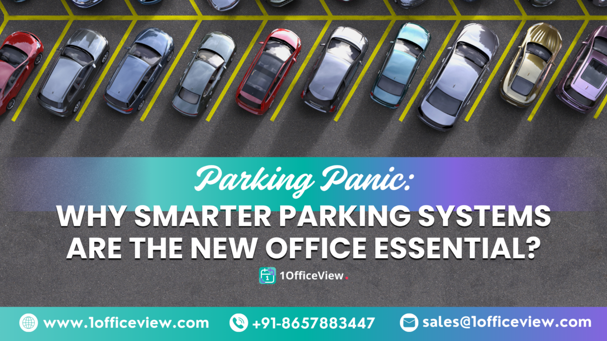 Employee searching for parking in an office parking lot highlighting the need for smart parking systems