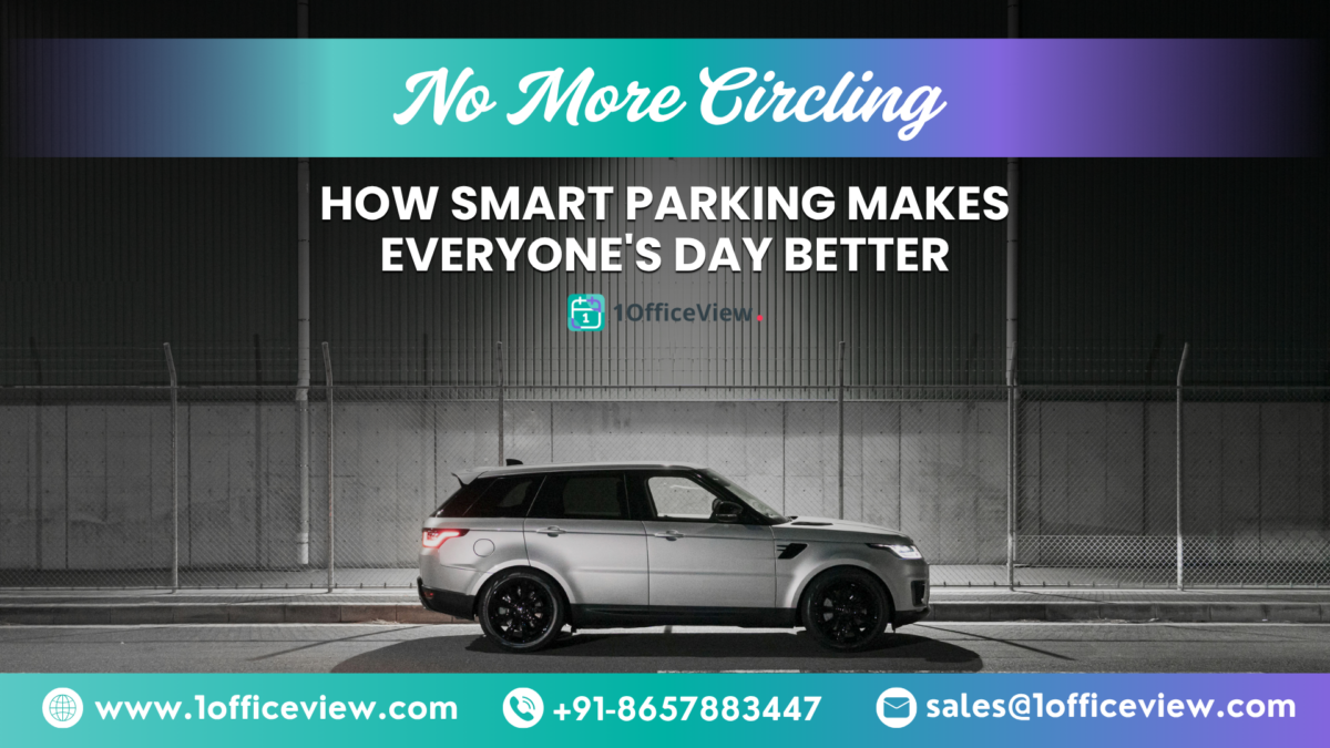 Smart office parking system showing employees easily finding parking spaces