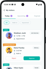 1OfficeView Mobile App for Digital Visitor management system